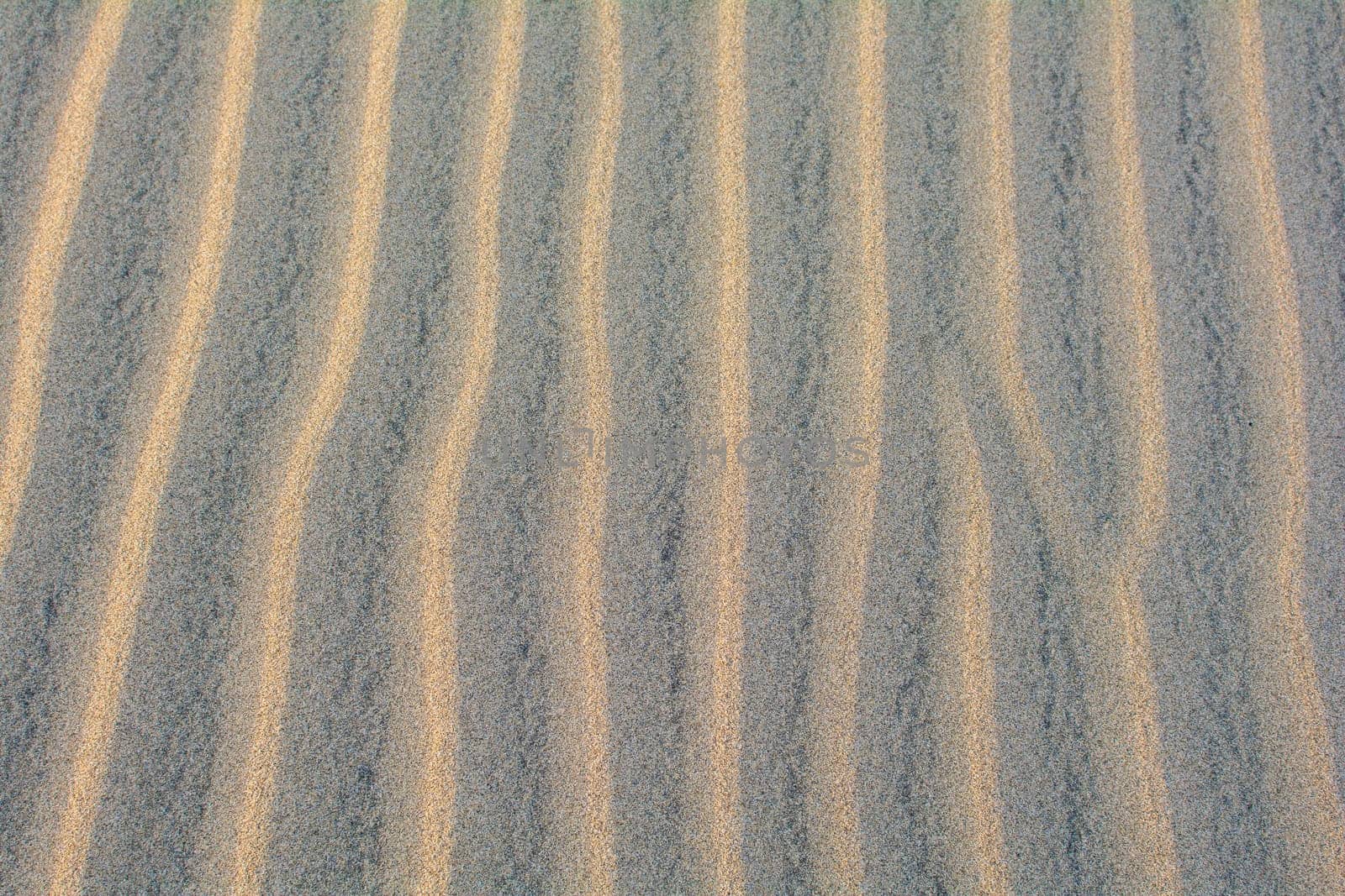 Wavy sand on a dune, full frame
