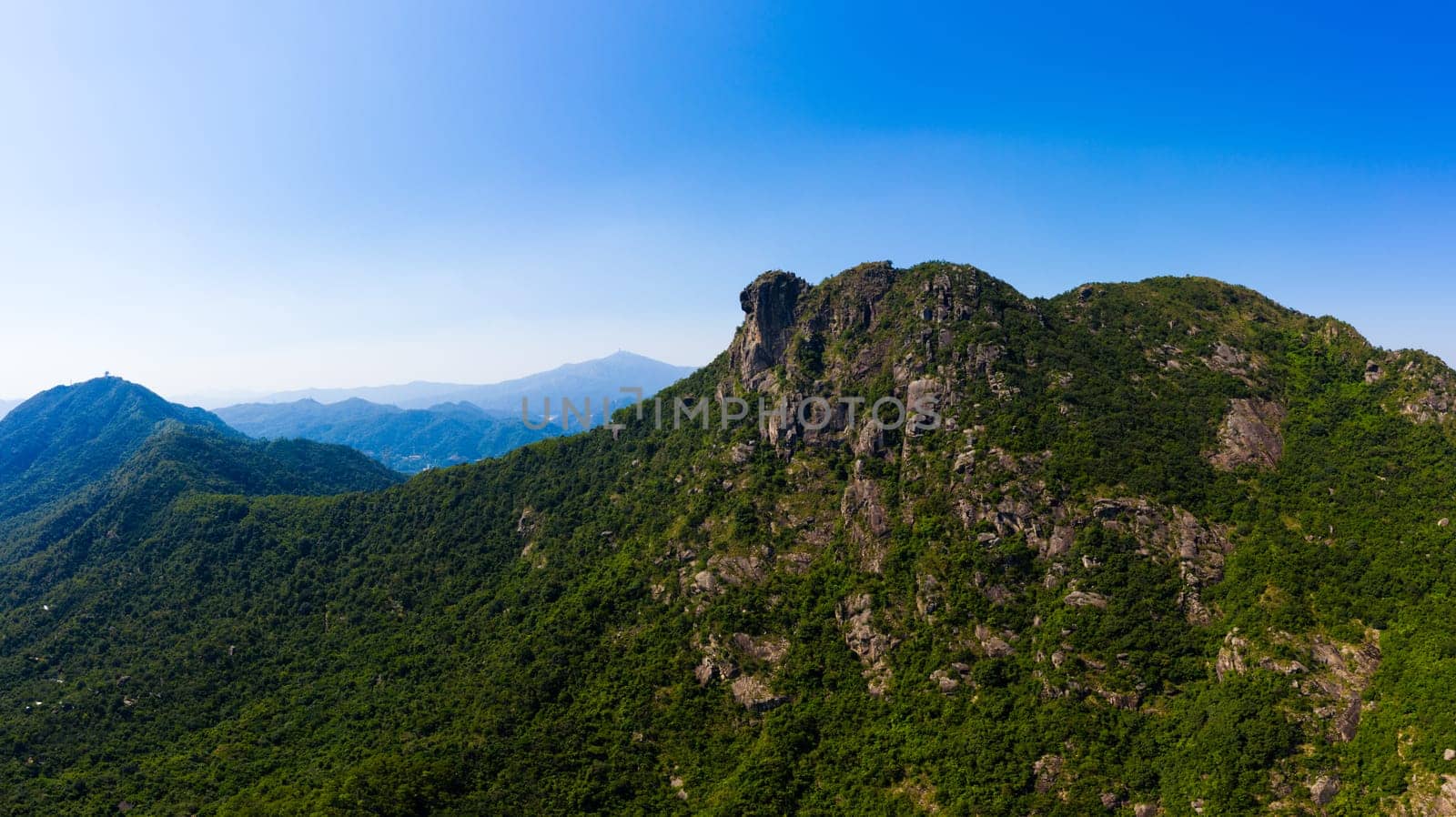 Lion rock mountain in Hong Kong