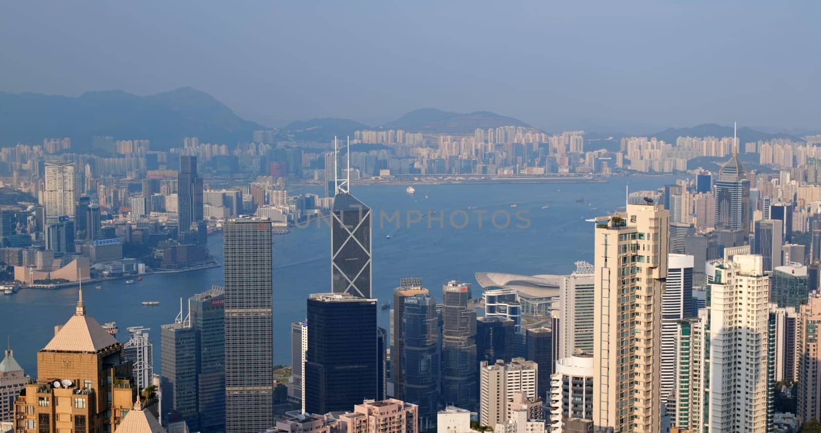Victoria peak, Hong Kong 06 October 2019: Hong Kong city