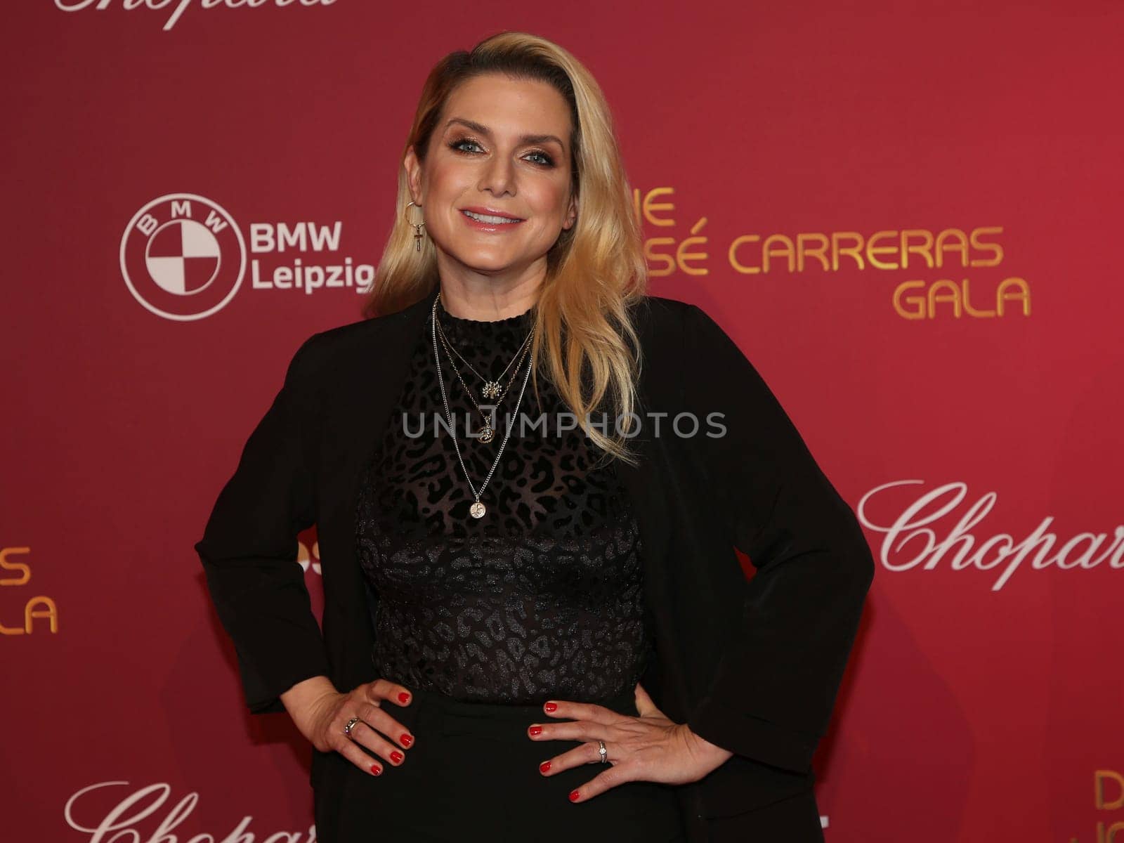 Jeanette Biedermann bei 29. Jose Carreras Gala 2023 am 14.12.2023 in Media City Leipzig