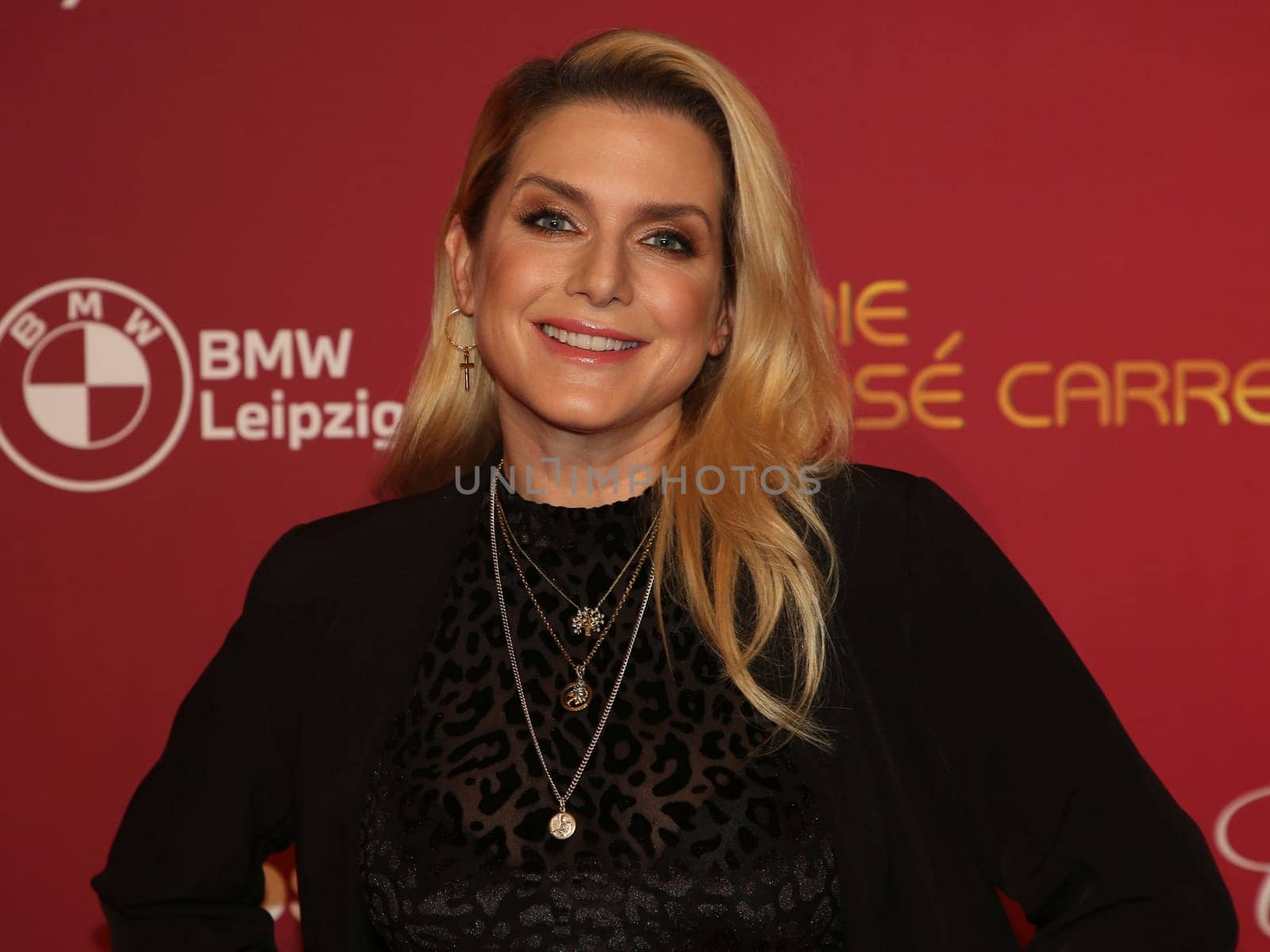 Jeanette Biedermann bei 29. Jose Carreras Gala 2023 am 14.12.2023 in Media City Leipzig