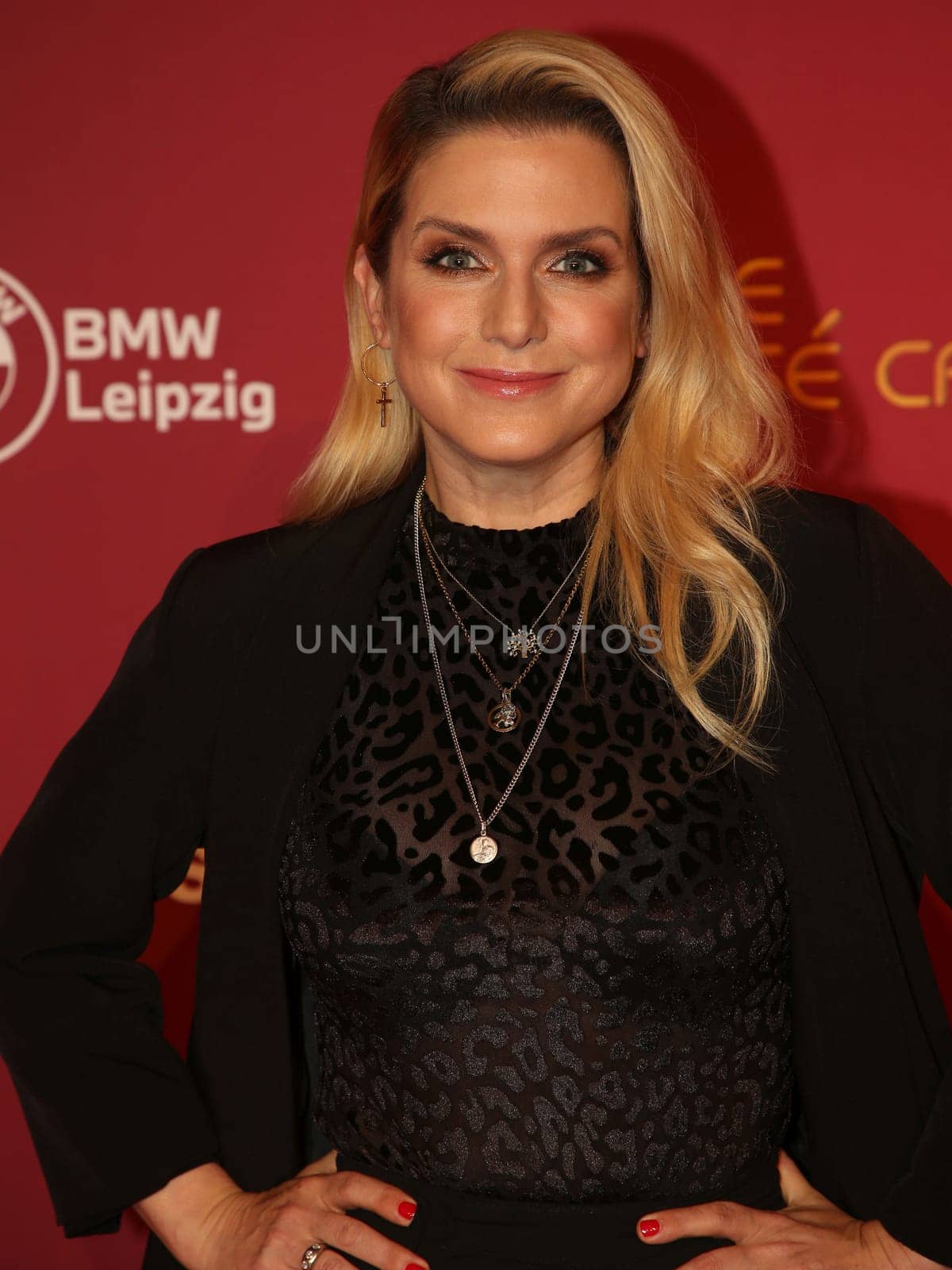 Jeanette Biedermann bei 29. Jose Carreras Gala 2023 am 14.12.2023 in Media City Leipzig