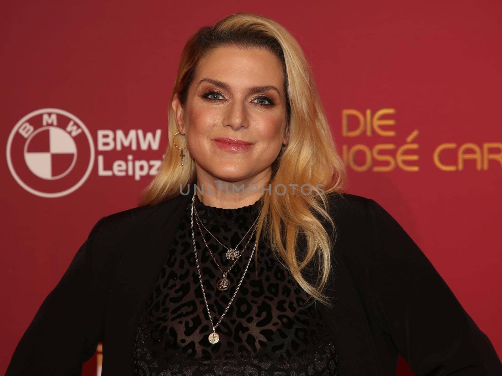Jeanette Biedermann bei 29. Jose Carreras Gala 2023 am 14.12.2023 in Media City Leipzig