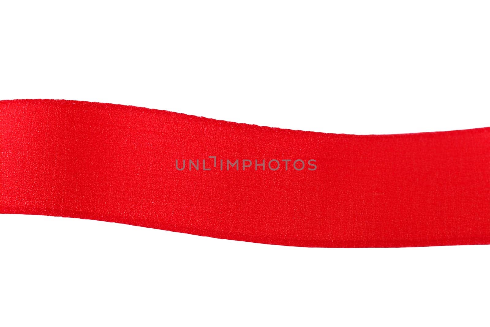 red ribbon isolated on white background. the image can be used for many holiday events