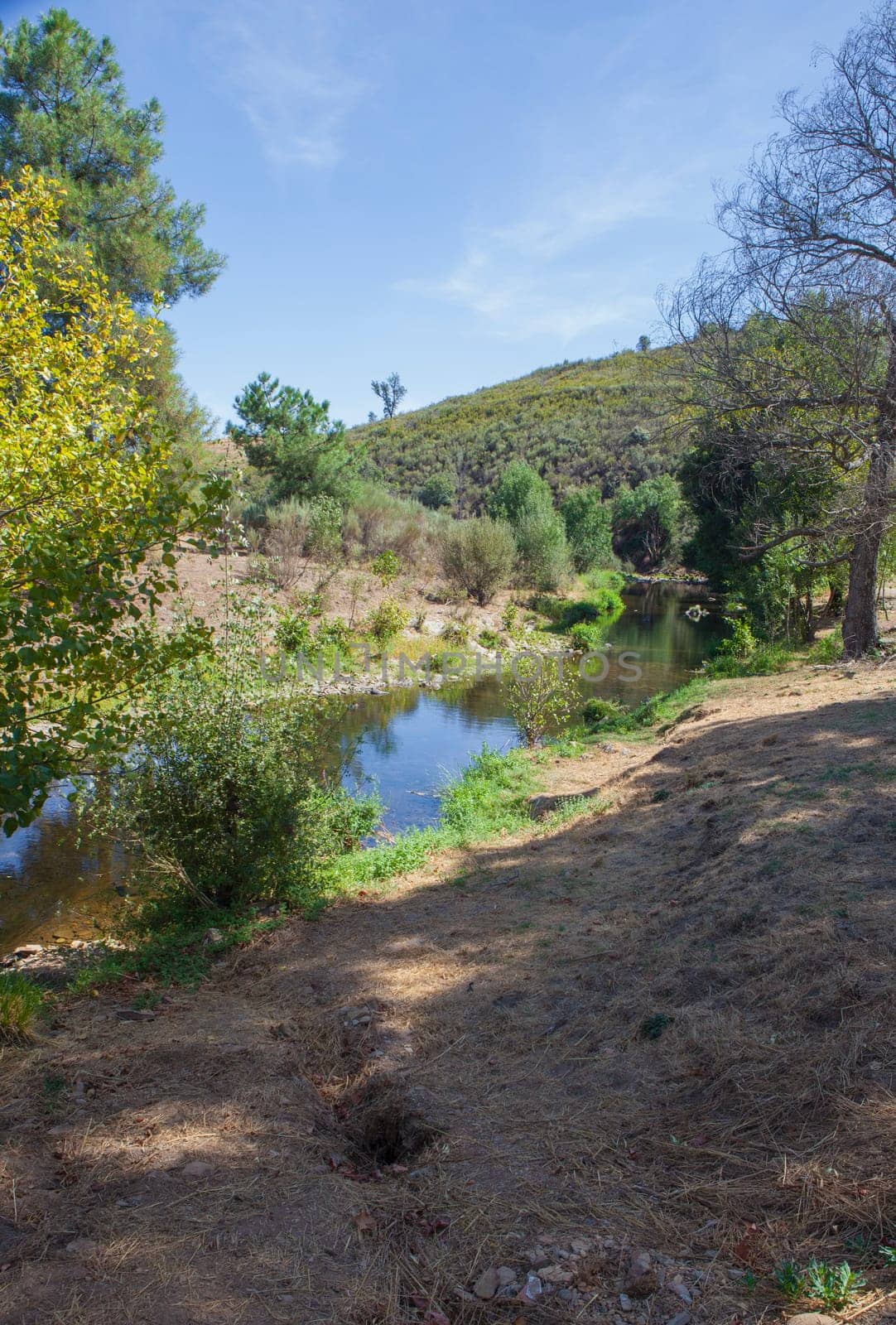 Arrago River watercourse close to Perales del Puerto, Sierra de Gata, Caceres, Extremadura, Spain