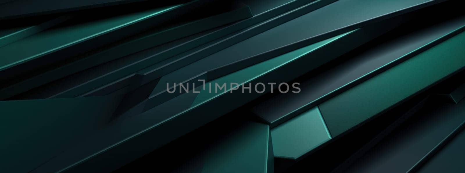 an abstract black and green background with large lines.