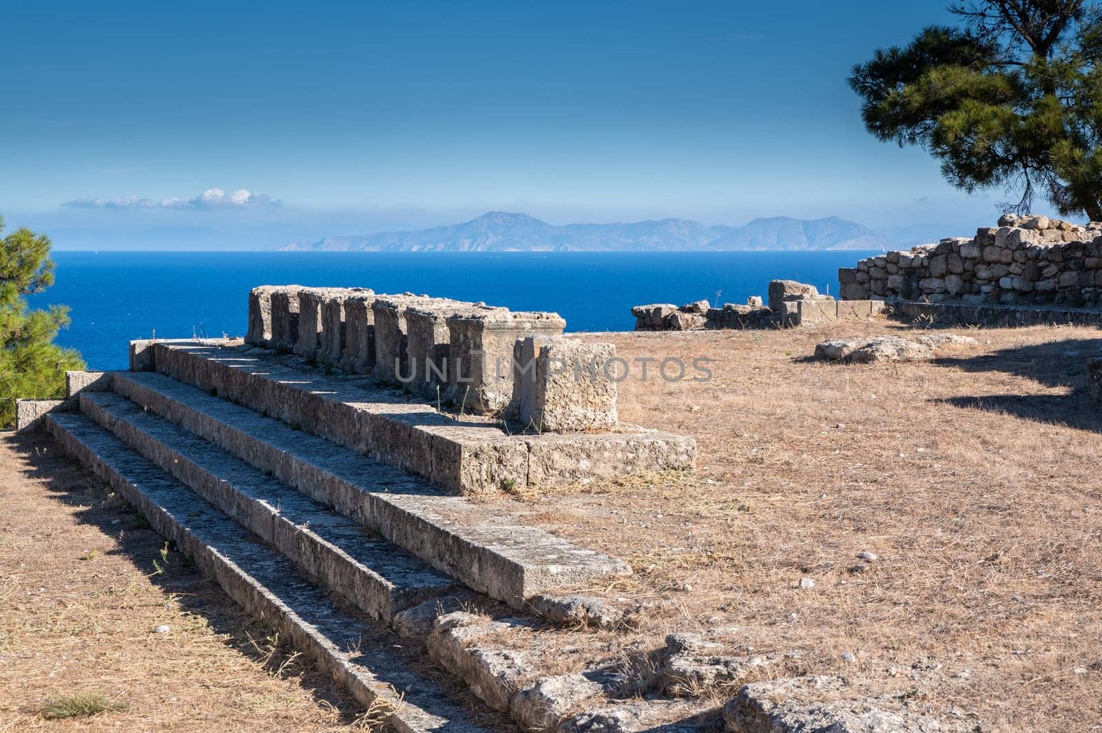 Beautiful antic city names Kamiros, Rhodes island, Greece