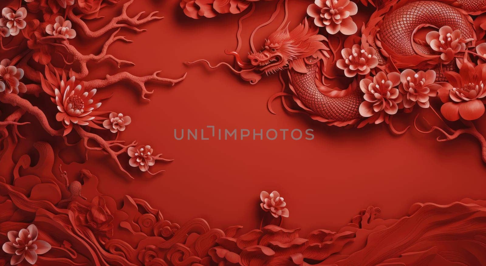 red wall paper with chinesestyle red dragon wallpaper.