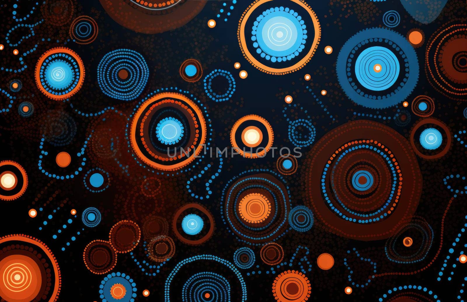 this is an aborigine pattern with colorful designs.