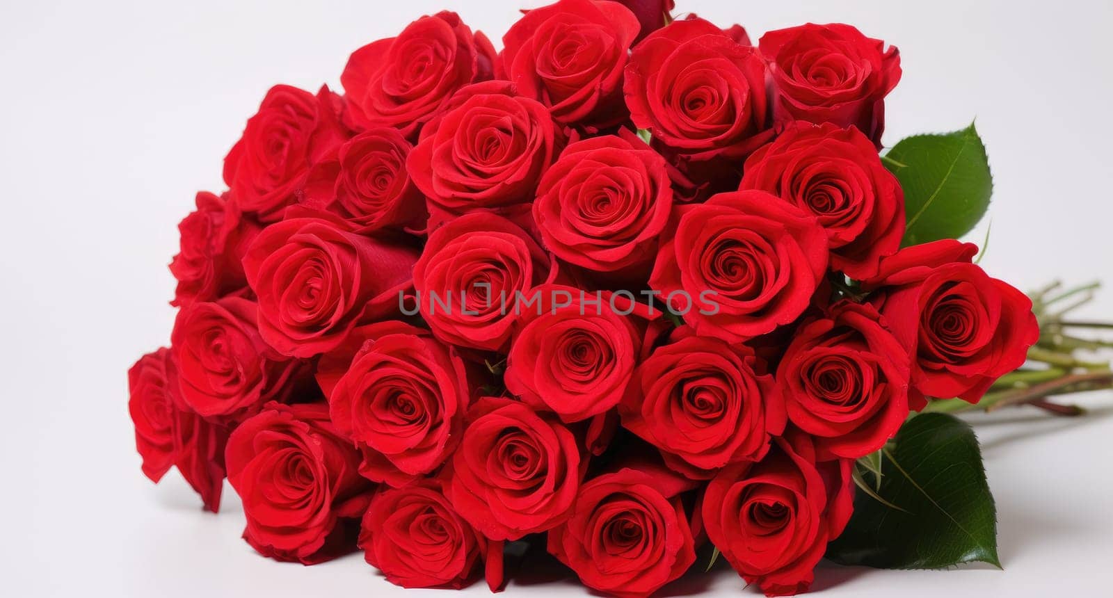 red rose on white.