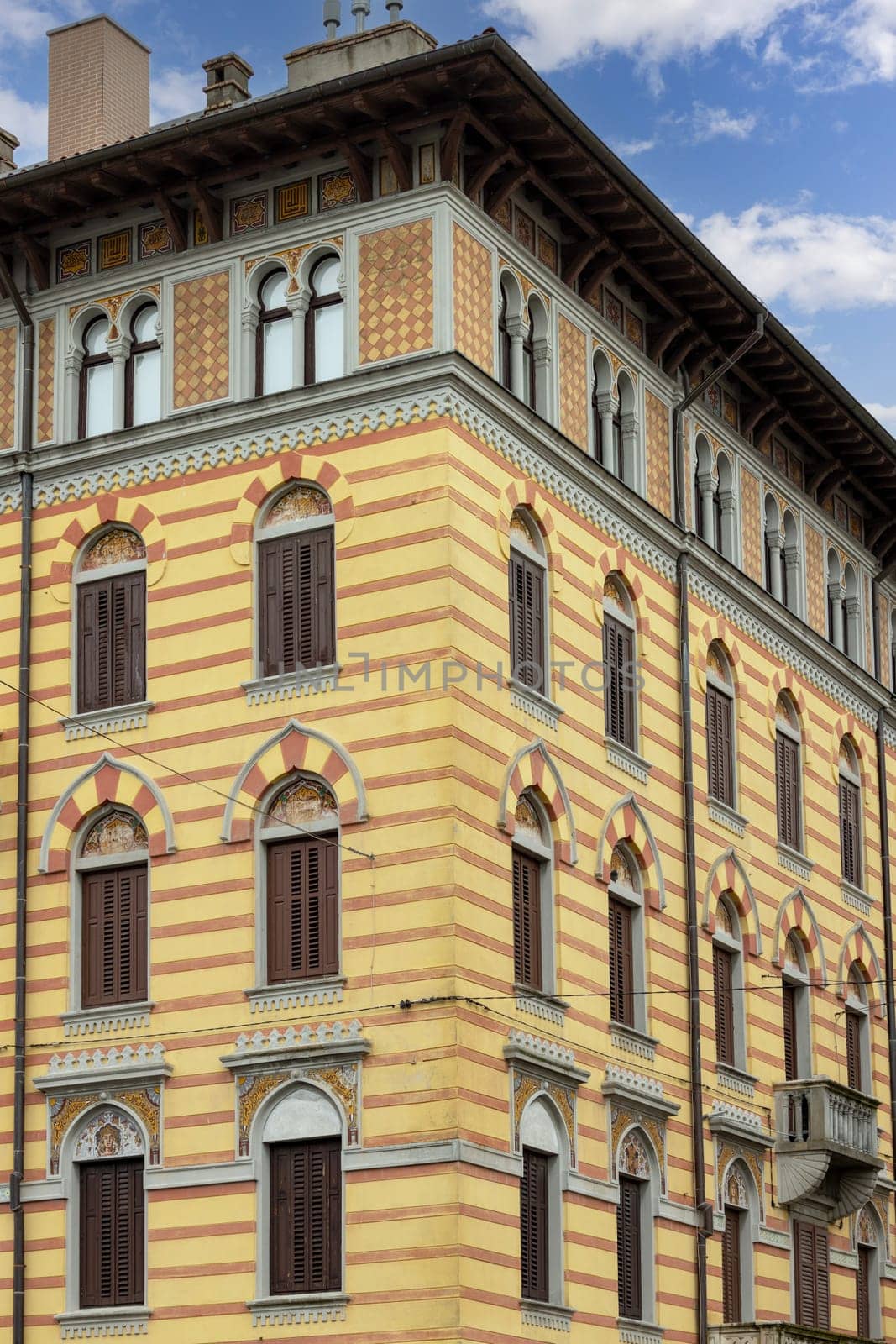 Rijeka, Croatia - September 23, 2023: Turkish House, oriental, historic building located near Rijeka Central Market