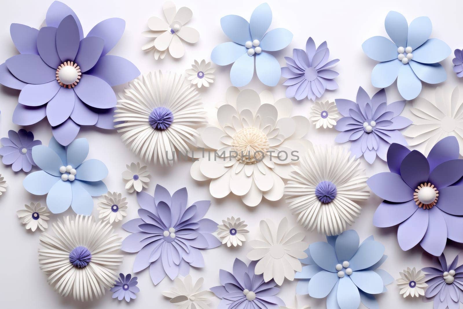 some lavender and white flowers on a white background.