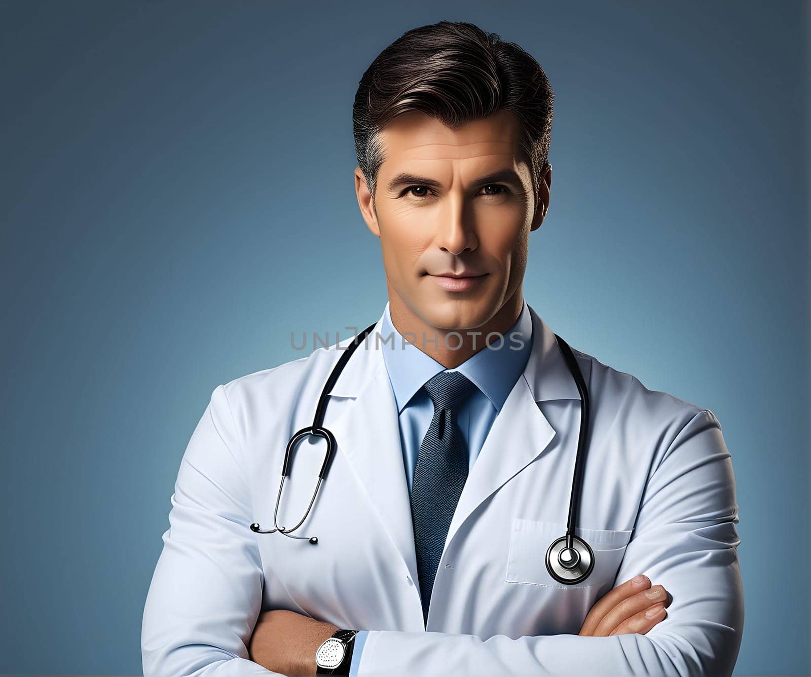 Portrait of the handsome doctor