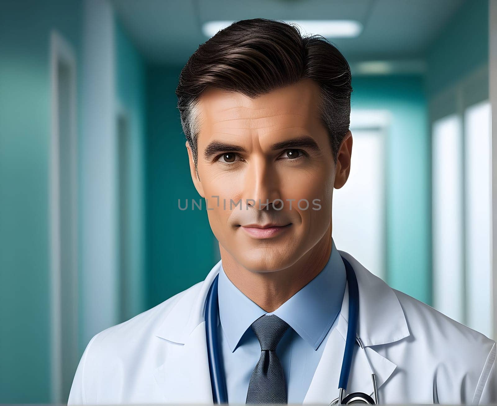 Portrait of the handsome doctor