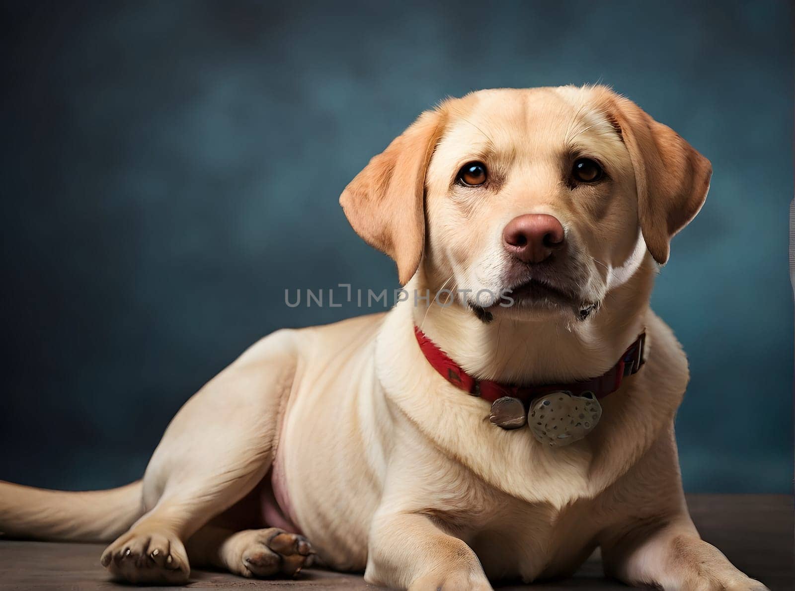 Labrador dog portrait at home
