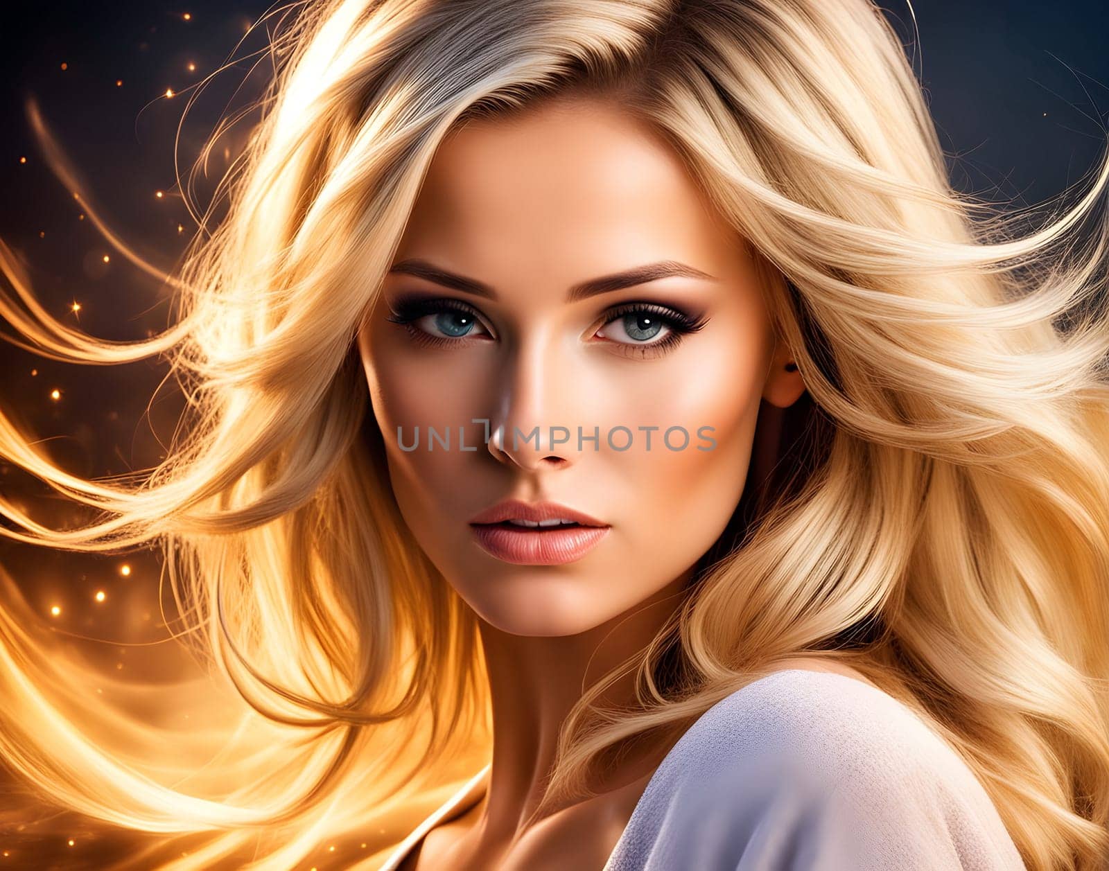 Beautiful hot fashion woman closeup