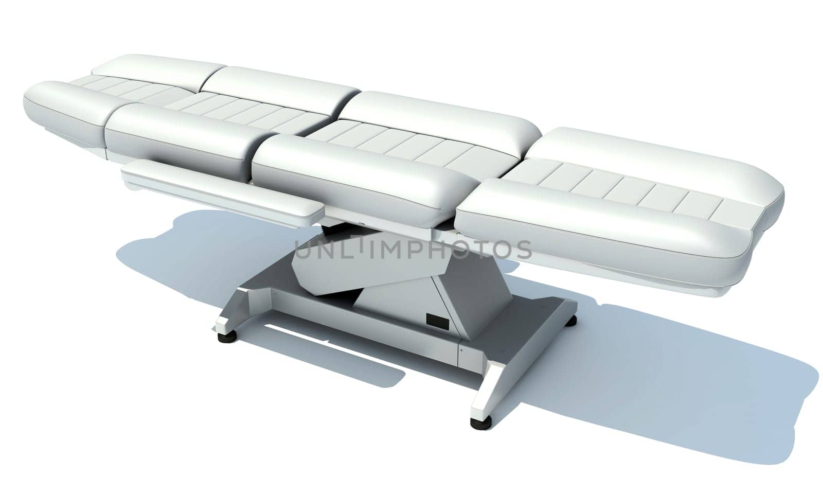 Medical Examination Chair 3D rendering model on white background
