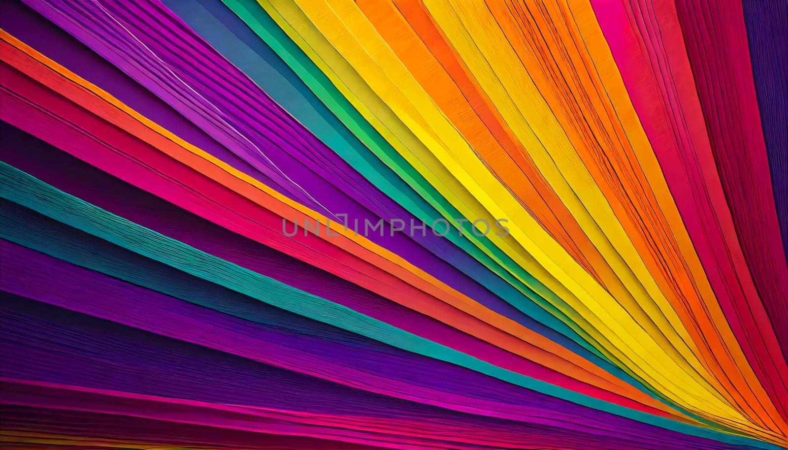 abstract background with multicolored wavy lines, design element. AI generated