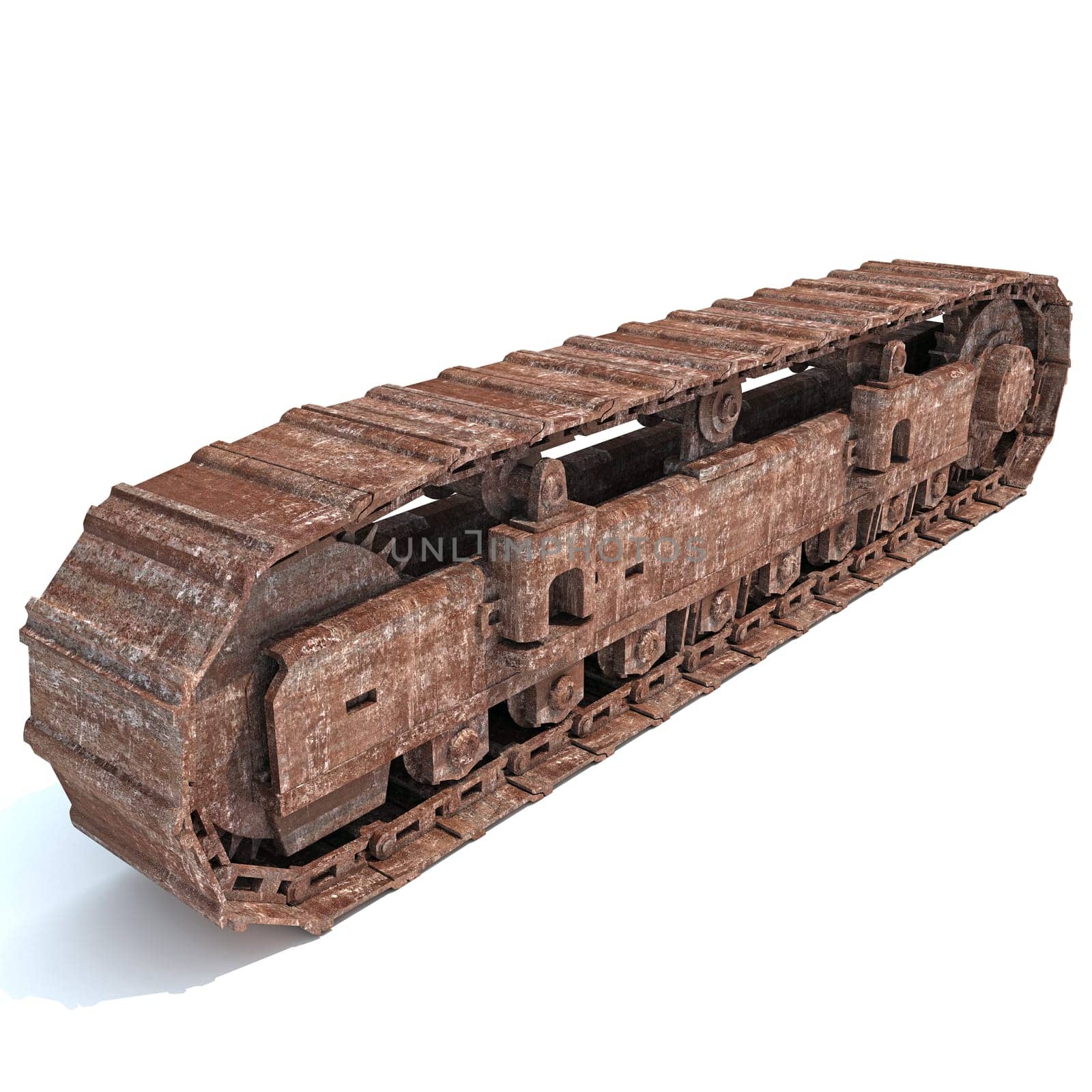 Track Kit 3D rendering model on white background