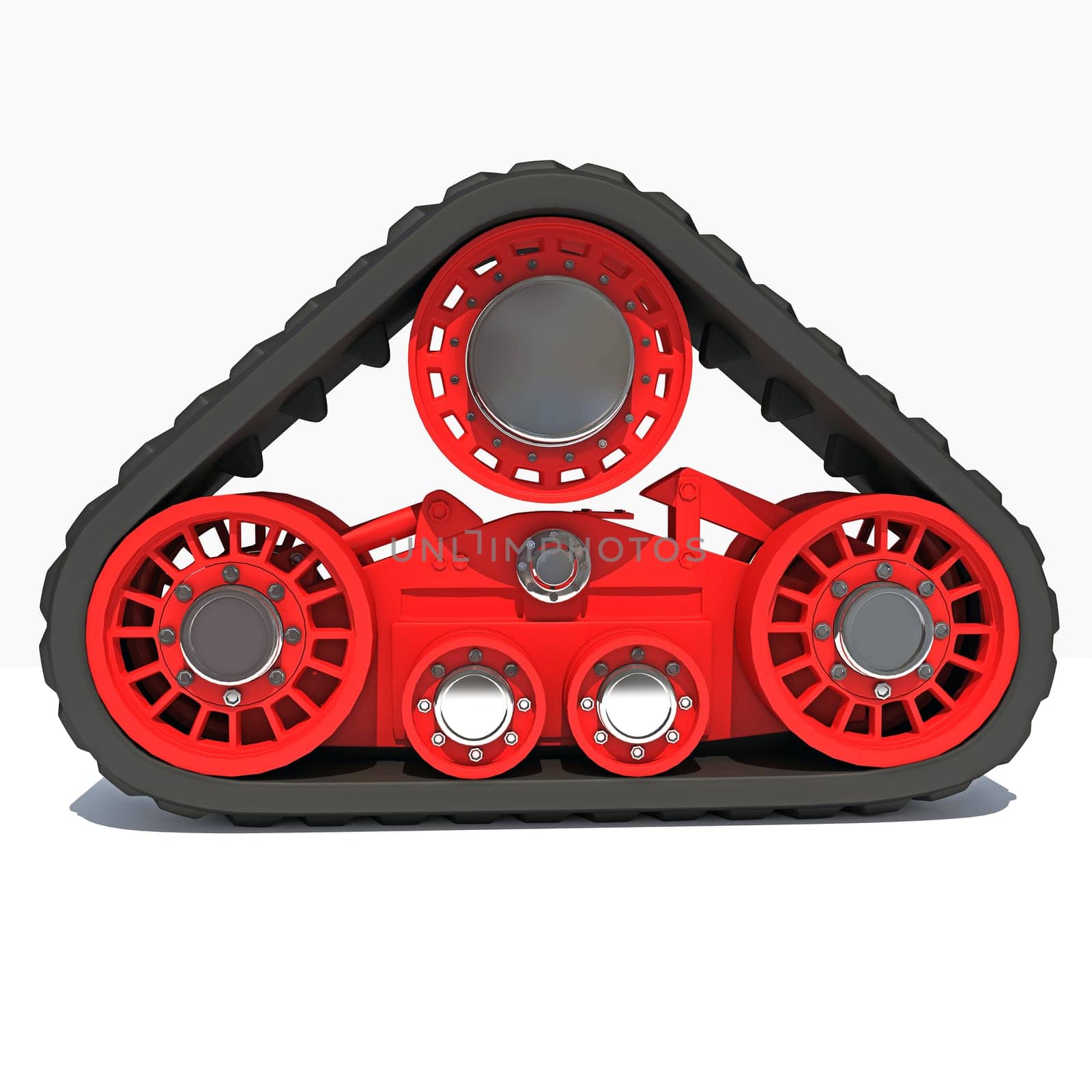 Track Kit 3D rendering model on white background