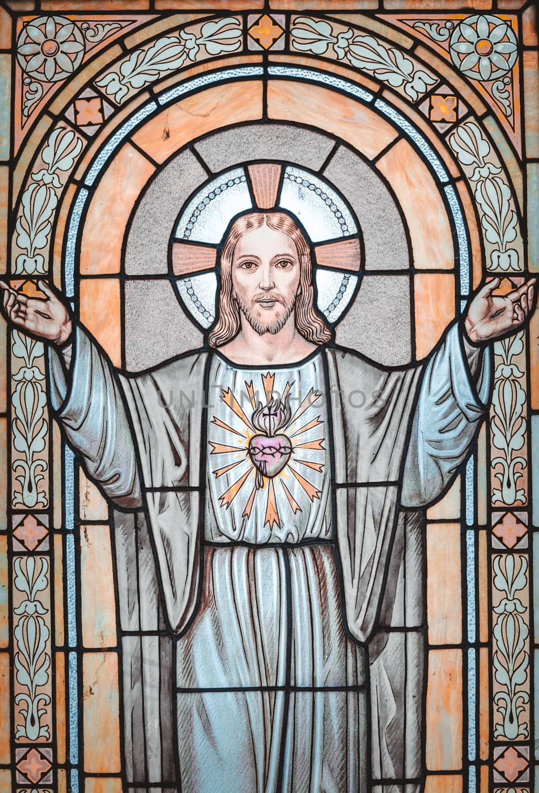 Jesus Christ light. Symbol of love, faith, peace, spiritual resurrection