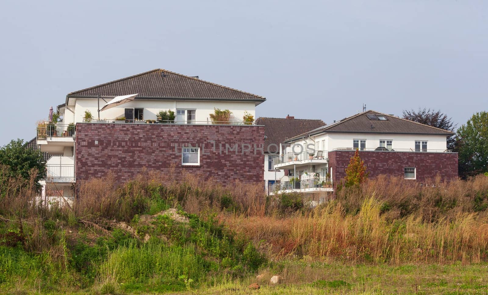 Brick multi-family house, residential building, Syke, Lower Saxony, Germany