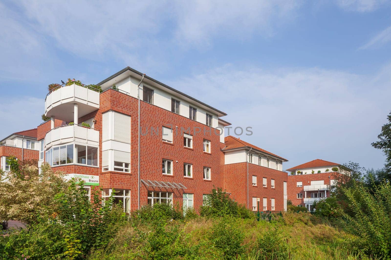 Brick multi-family house, residential building, Syke, Lower Saxony, Germany