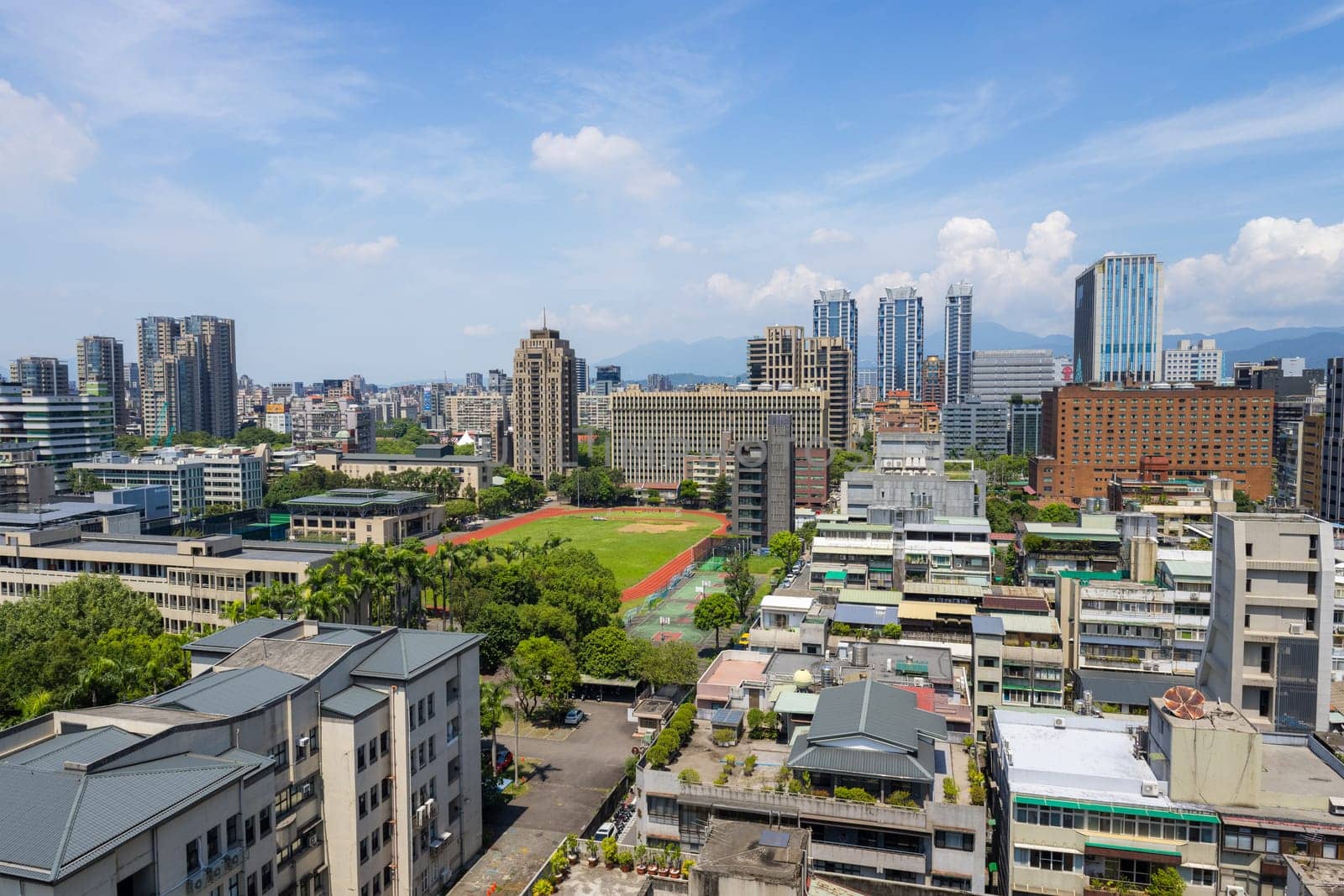 Taipei, Taiwan 16 September 2023: Taipei city downtown
