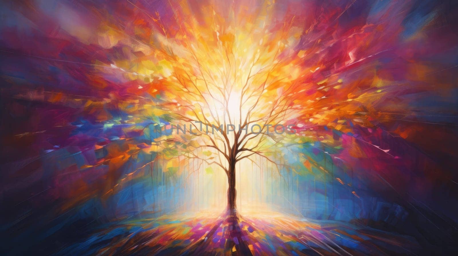 abstract painting of faith and religious and god, ai