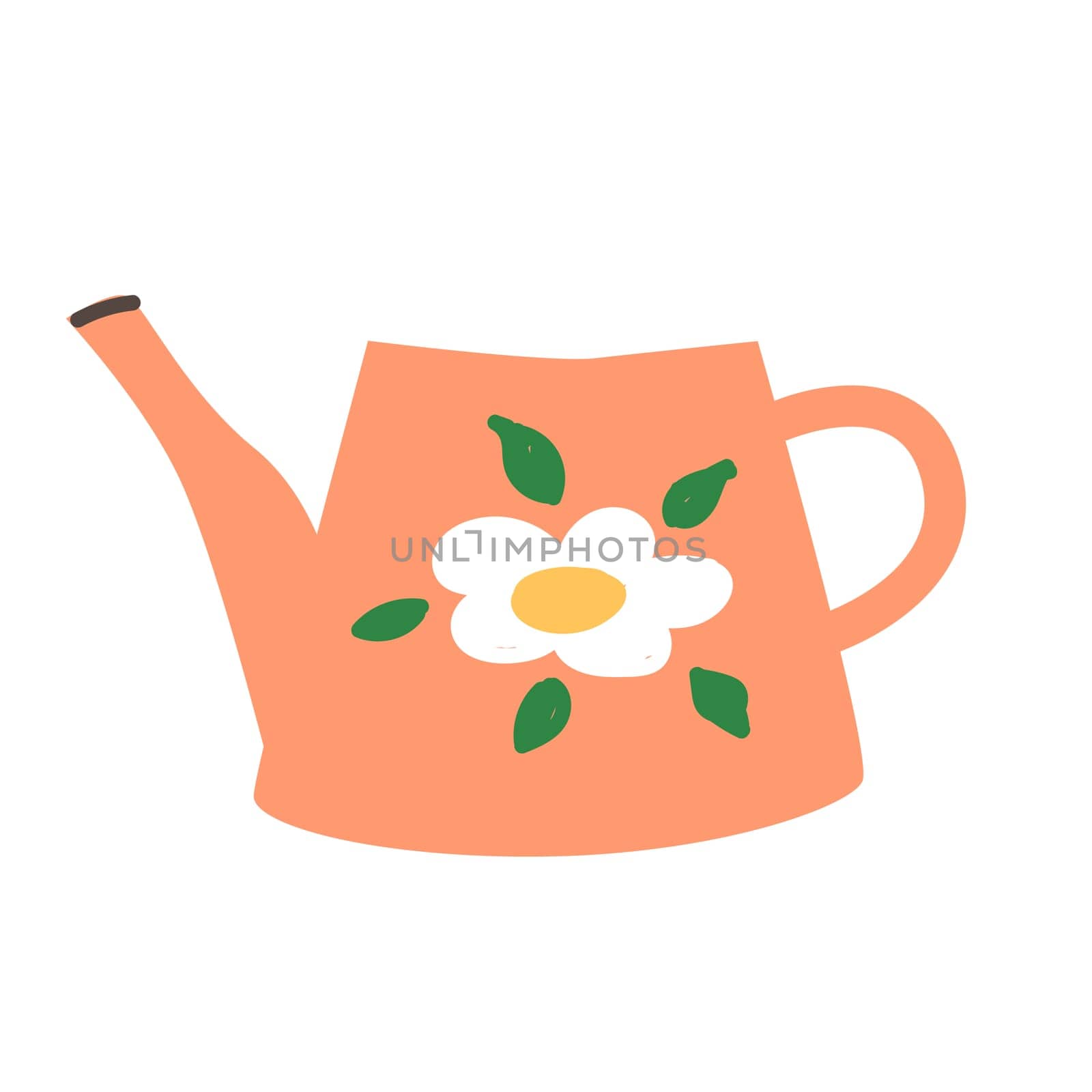 garden watering can icon. Vector illustration isolated.