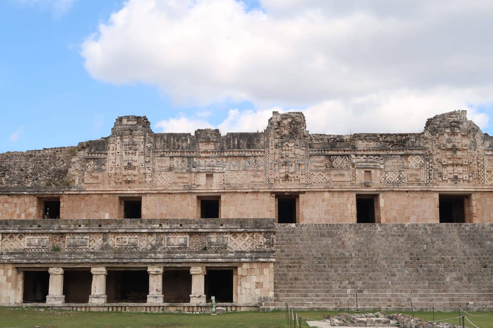 One of the buildings at the Cuadrangulo de las Monjas, Quadrangle of the Nuns, Uxmal, Merida, Mexico 2022