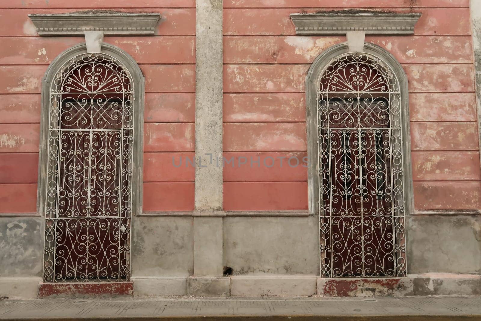 Beautiful facade of a house in Merida, Yucatan, Mexico 2022