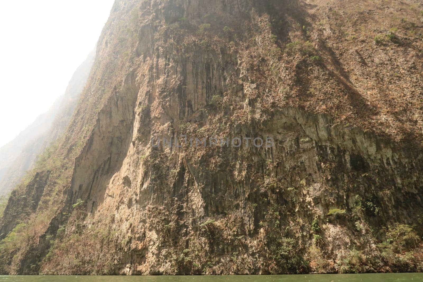 The high cliffs that form the impressive Sumidero Canyon/Canon del Sumidero, Chiapas, Mexico 2022