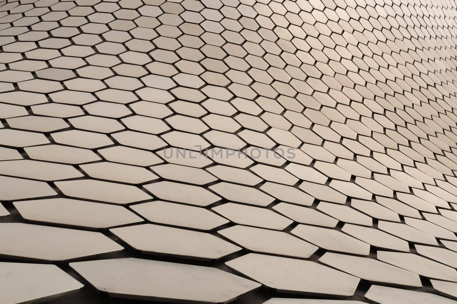 Thousands of metal hexagons form the facade of the famous Soumaya Museum in Mexico City 2022