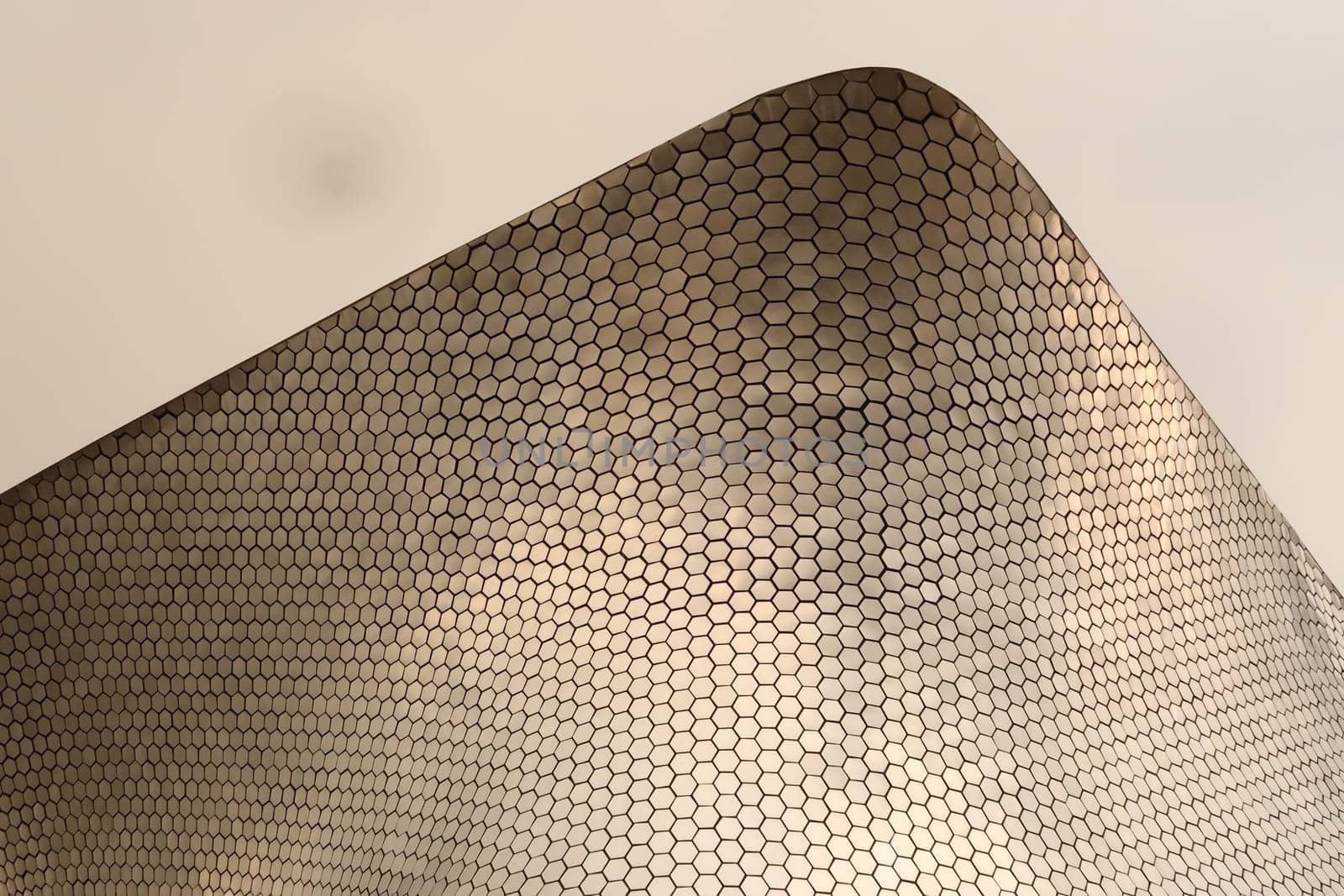 Metal hexagons form the facade of the famous Soumaya Museum, Mexico City 2022
