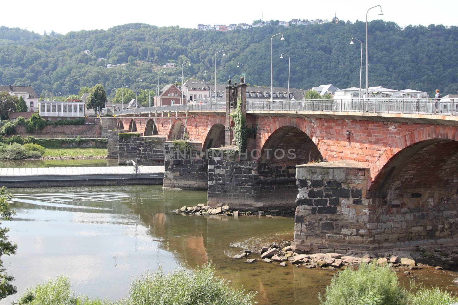 The Roman Bridge is an ancient structure in Trier, Germany, over the Moselle. It is the oldest standing bridge in the country.