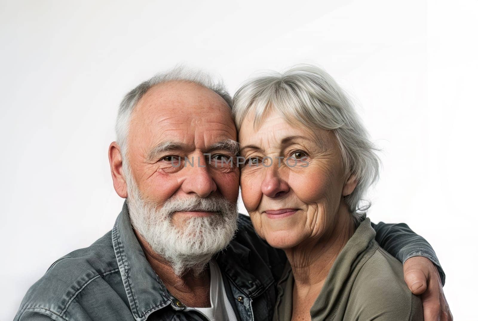 Portrait of an happy old couple