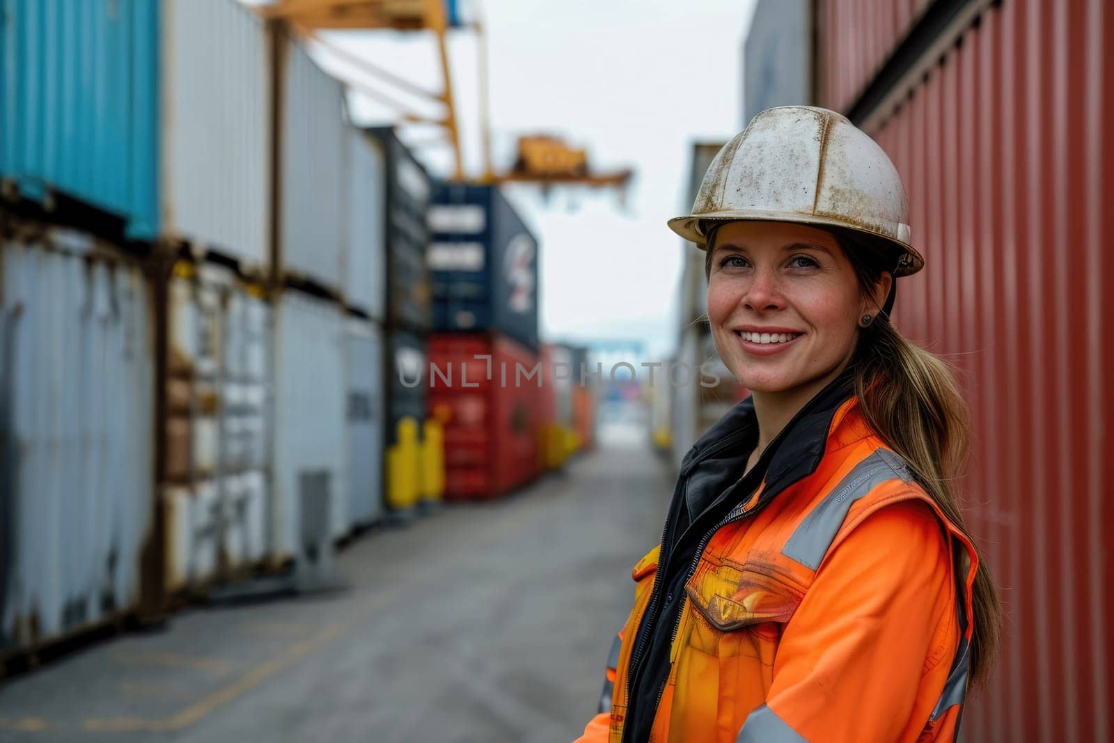 Portrait of a woman who works in the logistics industry