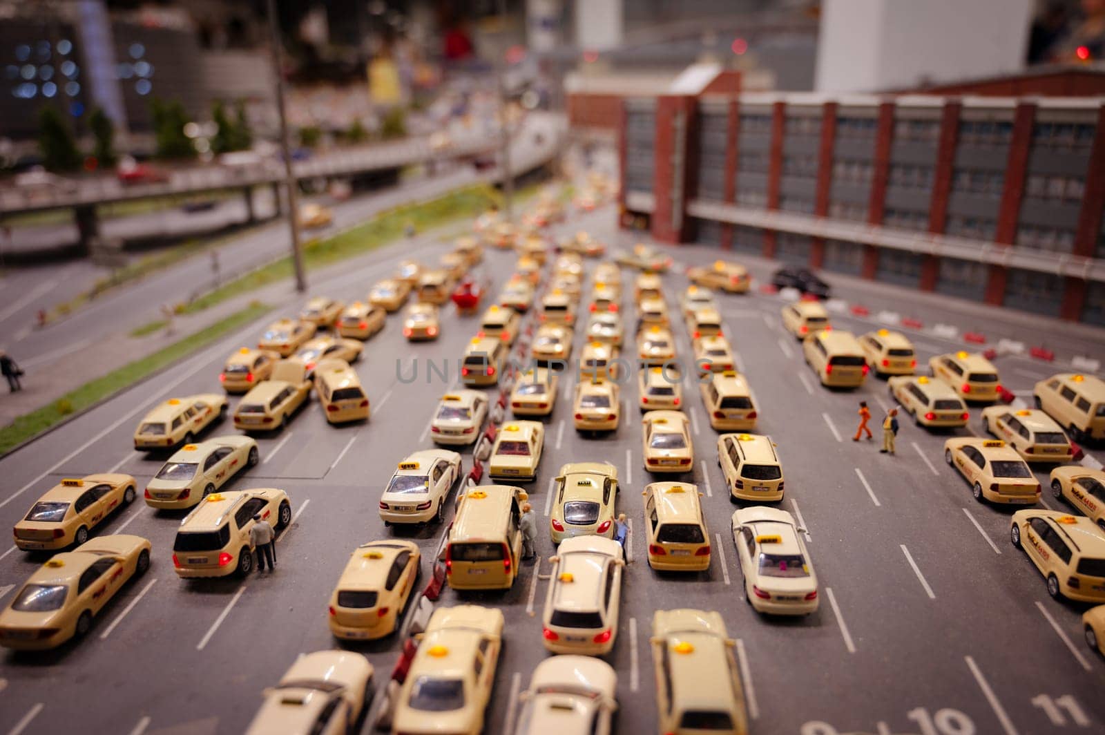 Miniatur Wunderland Hamburg in Germany, yellow cabs in New York, museum with miniature model construction of the world , 12.12.2023