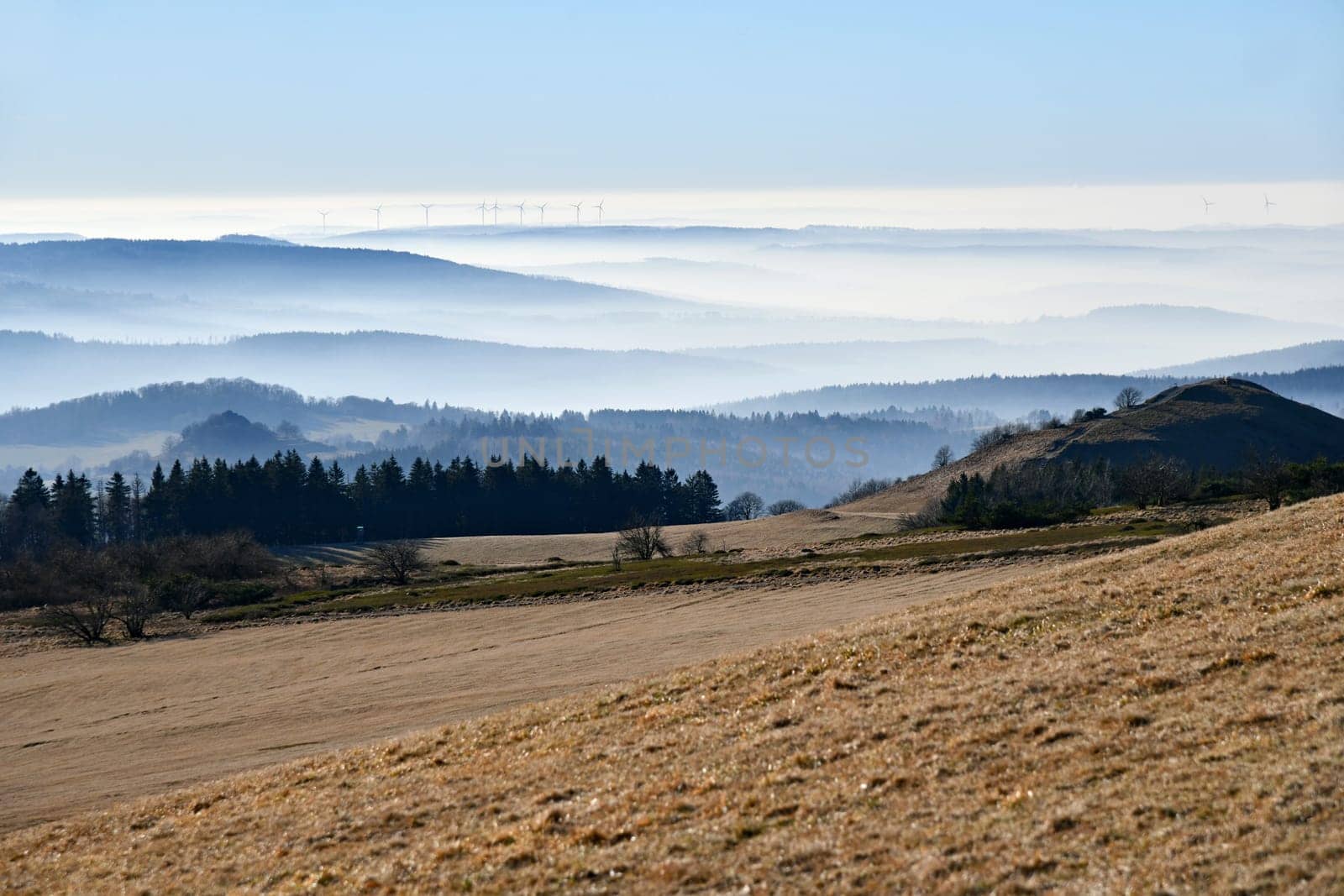 View from the Wasserkuppe into the Hessian Rhön