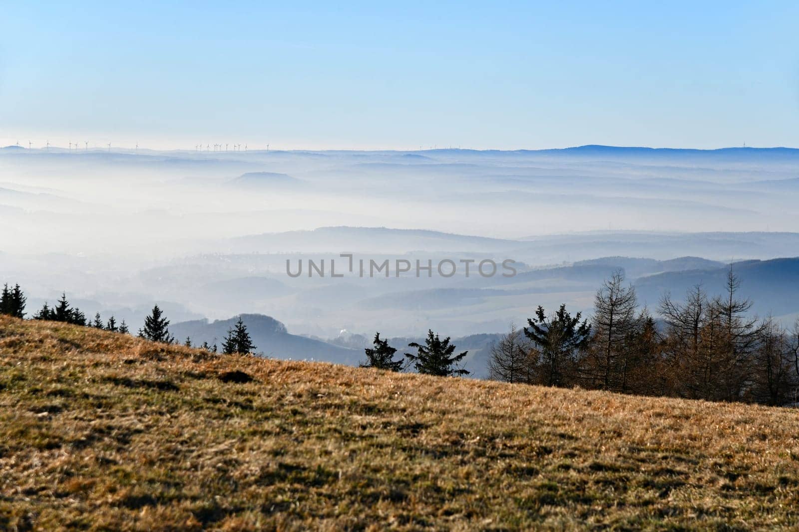 View from the Wasserkuppe into the Hessian Rhön