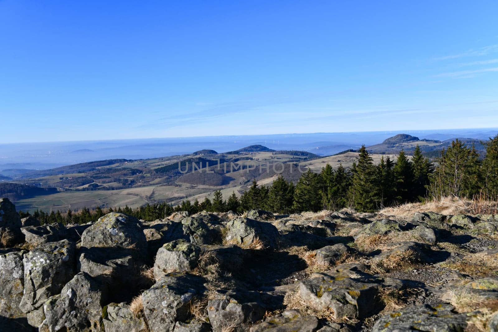 View from the Wasserkuppe into the Hessian Rhön