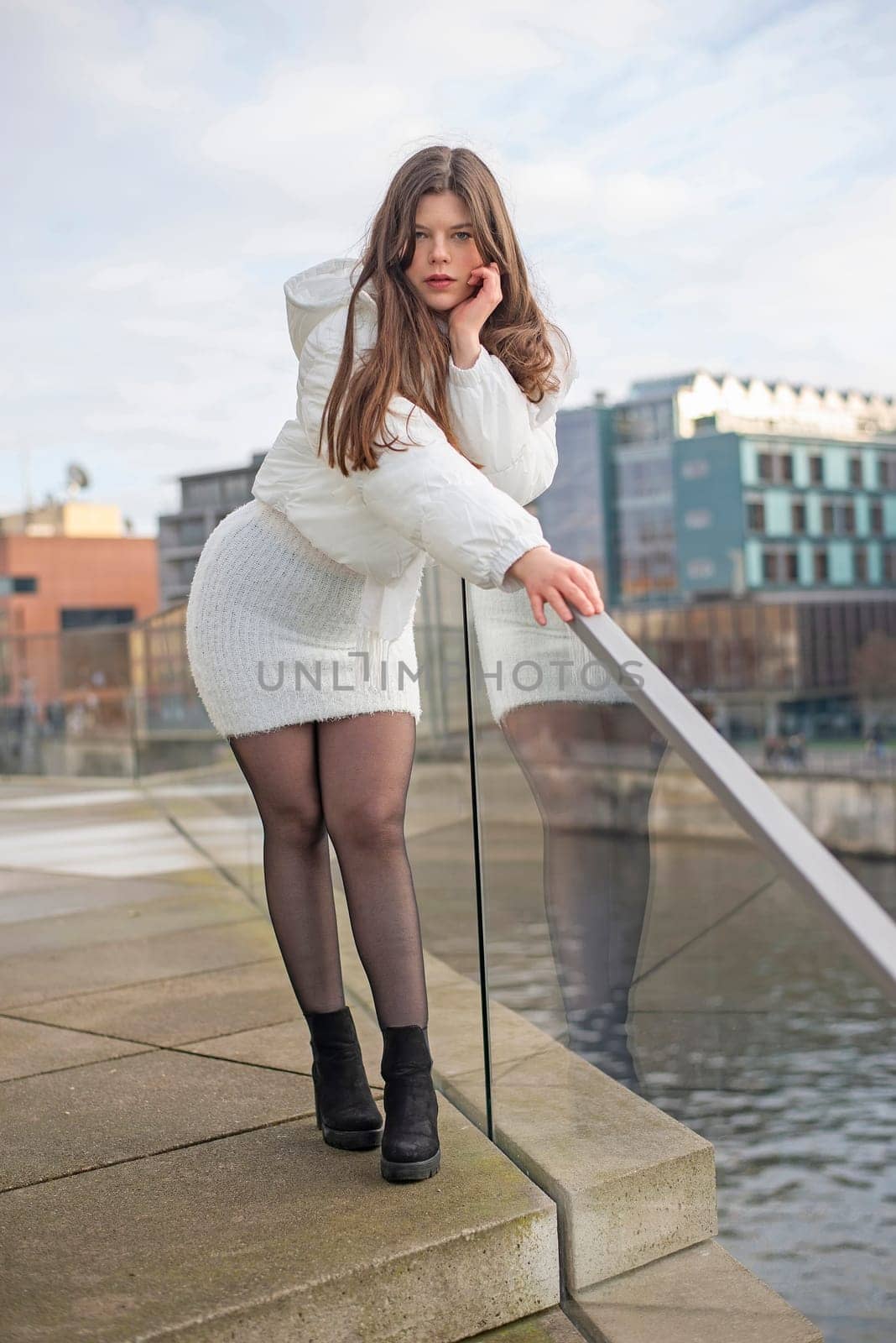 confident young woman  in the city