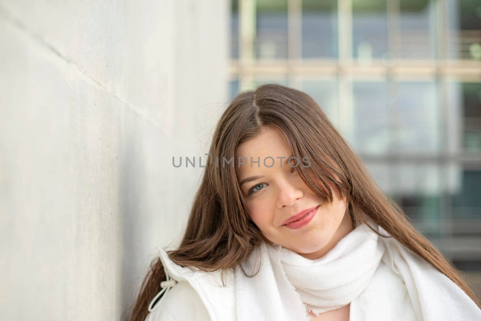 happy young woman in love