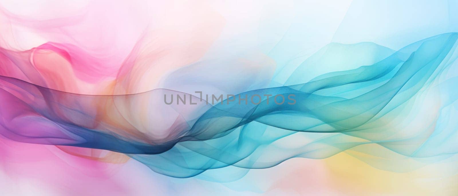 Smooth abstract in vibrant hues. Created using AI generated technology and image editing software.
