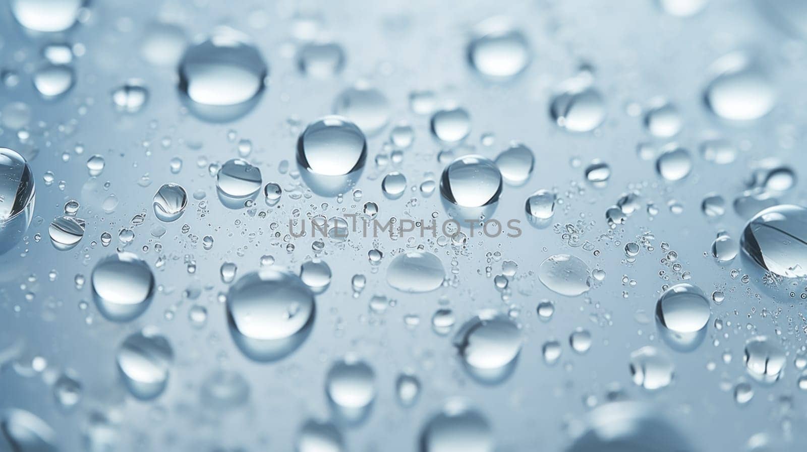 Serene droplets. Created using AI generated technology and image editing software.