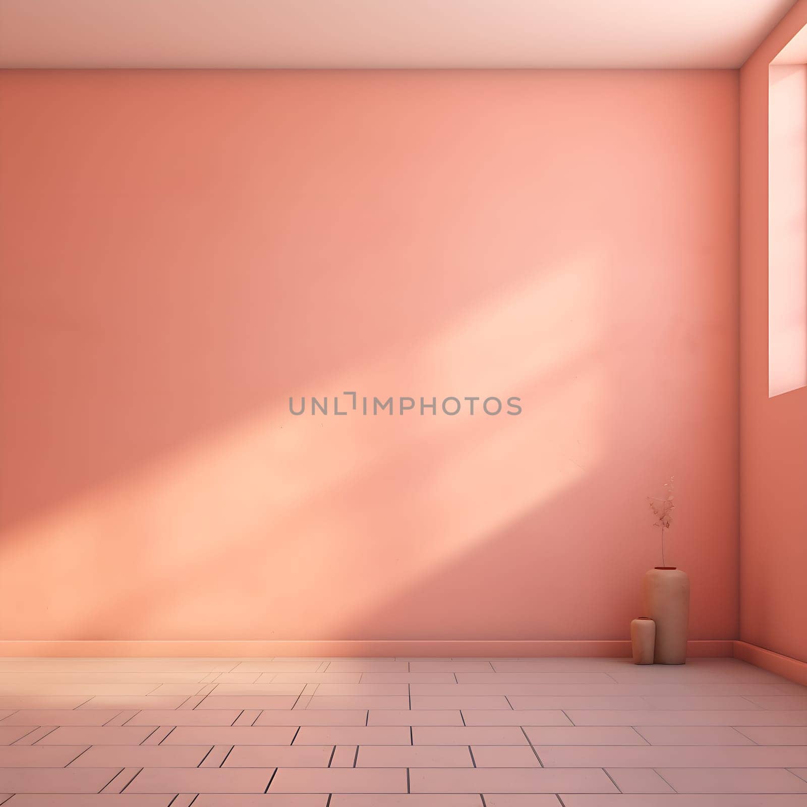 A wall in the color peach fuzz generated by artificial intelligence