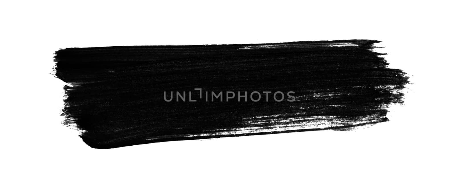 Black color - Dirty stroke with copy space