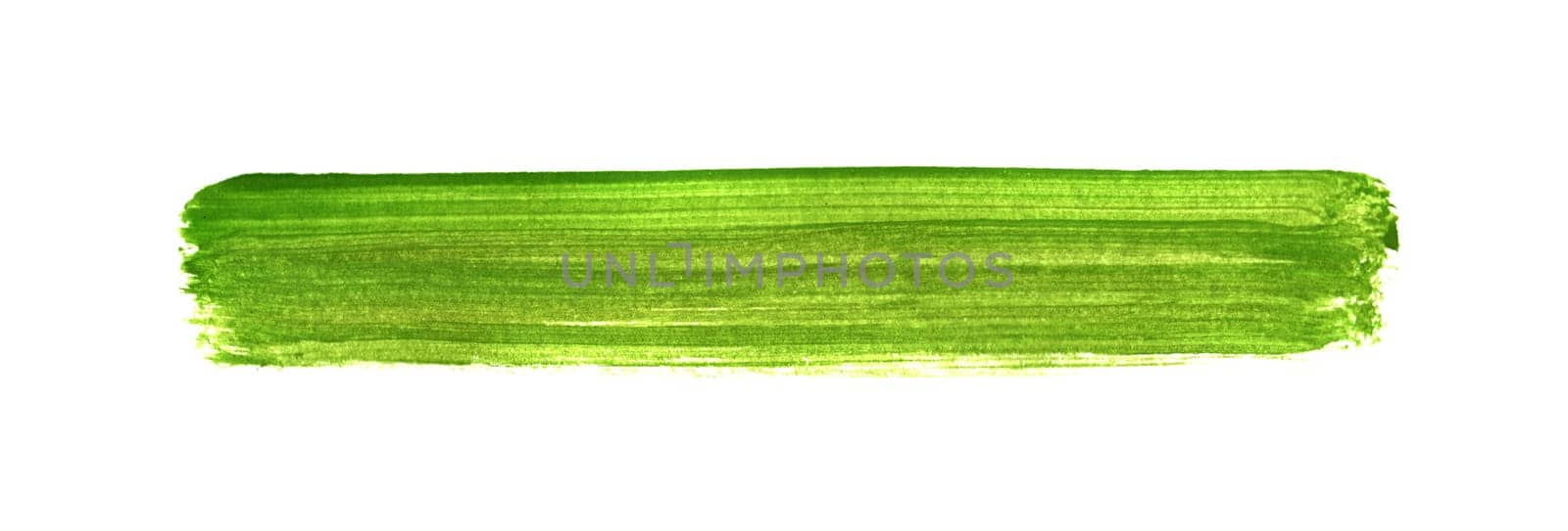 Paintbrush stripe with green color