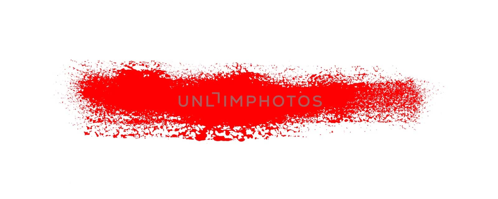 Red smear of paintbrush texture